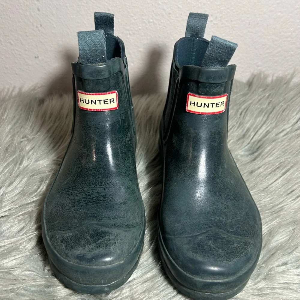 Hunter Girls' Original Gloss Chelsea Rain Boots Size 1